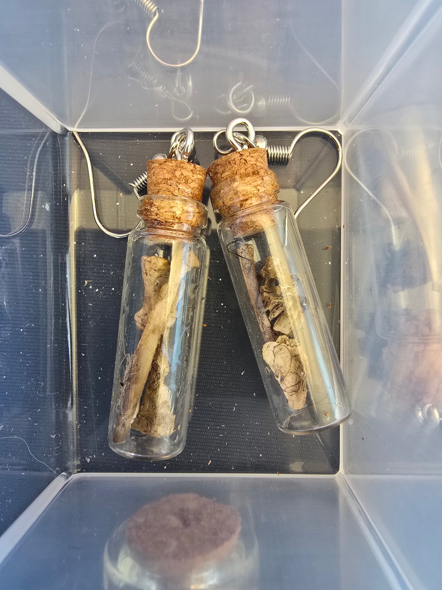 Rodent/spiritual charms/butterfly earrings