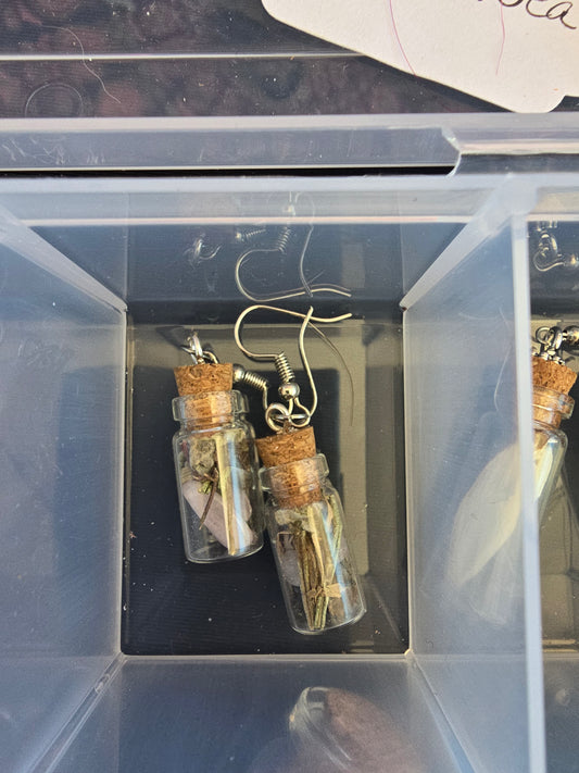 Rodent/spiritual charms/butterfly earrings