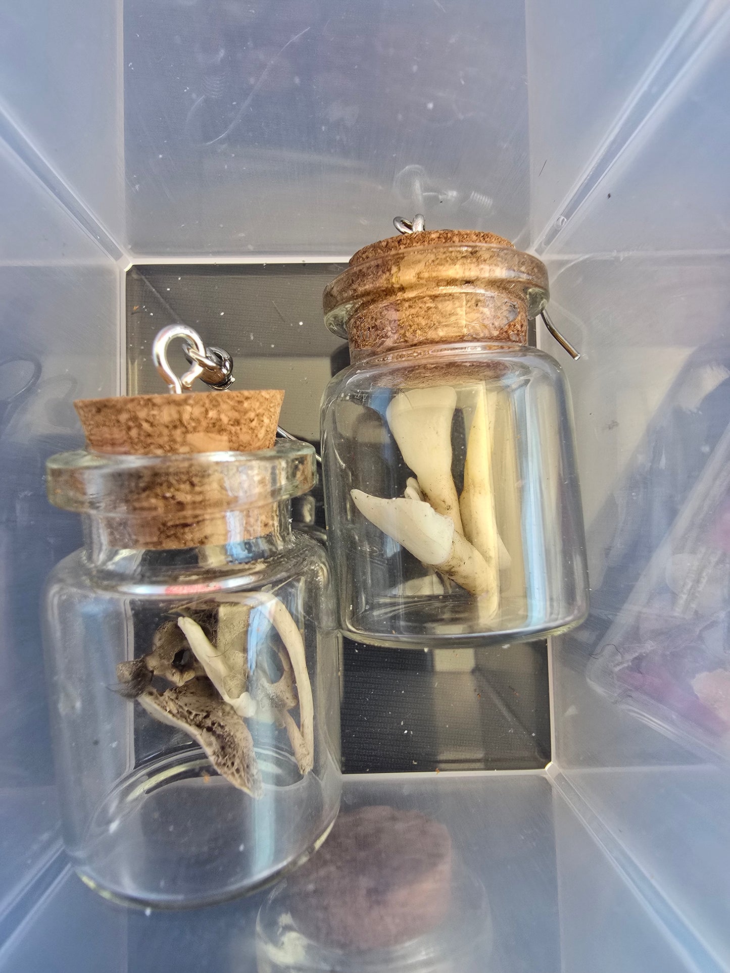 Rodent/spiritual charms/butterfly earrings